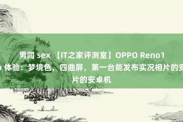 男同 sex 【IT之家评测室】OPPO Reno12 Pro 体验：梦境色，四曲屏，第一台能发布实况相片的安卓机