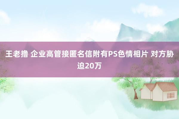 王老撸 企业高管接匿名信附有PS色情相片 对方胁迫20万