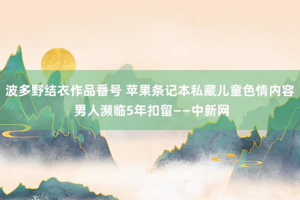 波多野结衣作品番号 苹果条记本私藏儿童色情内容 男人濒临5年扣留——中新网